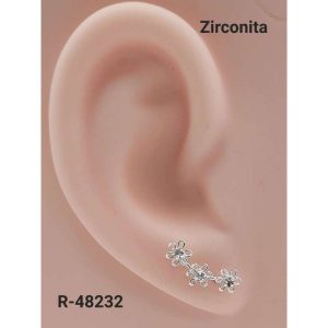 PEND. FLOR ZIRCONITA BLANCO